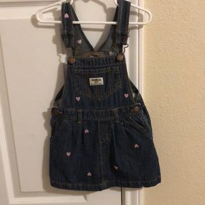 Osh Gosh blue jean overall jumper size 4T
